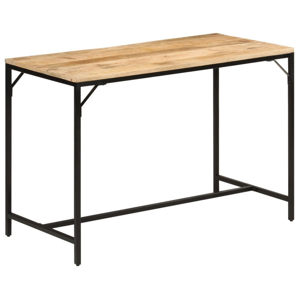 Spisebord 110x55x75 cm grovt heltre mangotre og jern