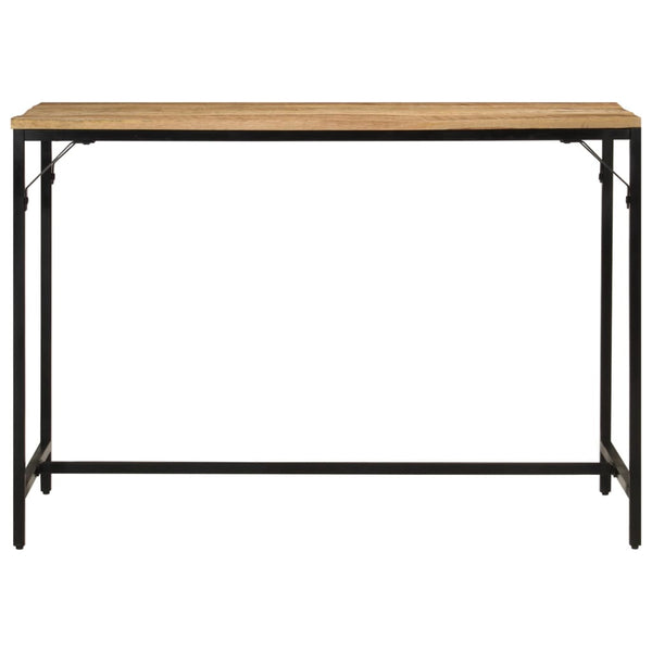Spisebord 110x55x75 cm grovt heltre mangotre og jern