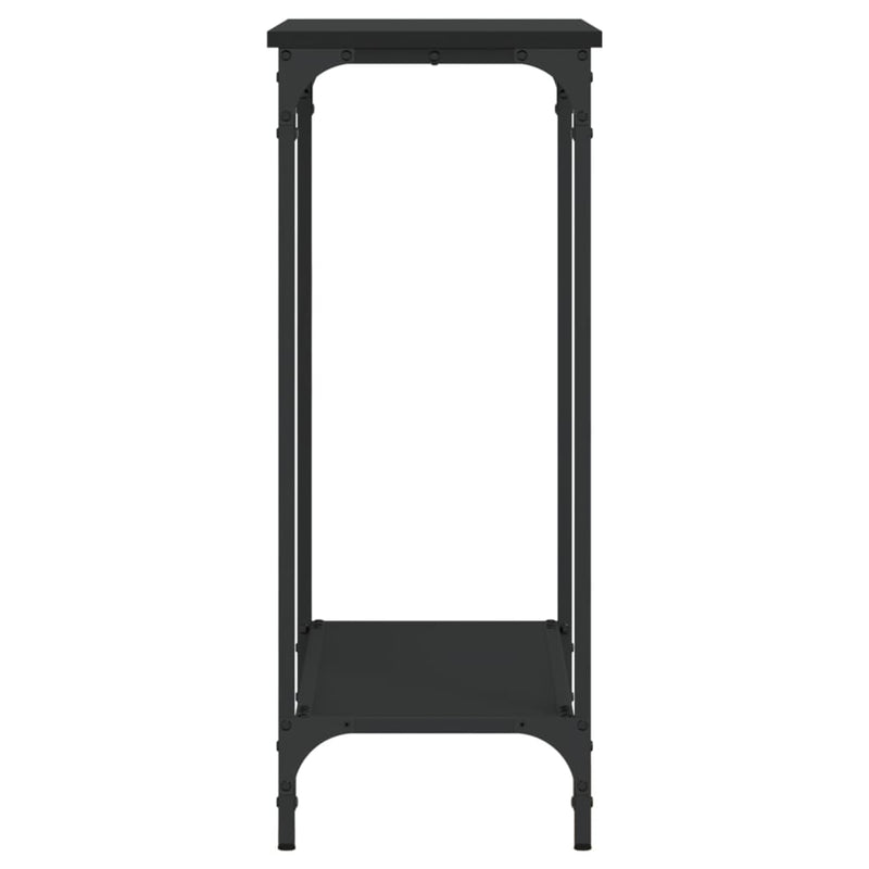 Konsollbord svart 75x30,5x75 cm konstruert tre