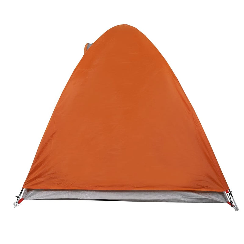 Campingtelt 1 person grå og oransje vanntett