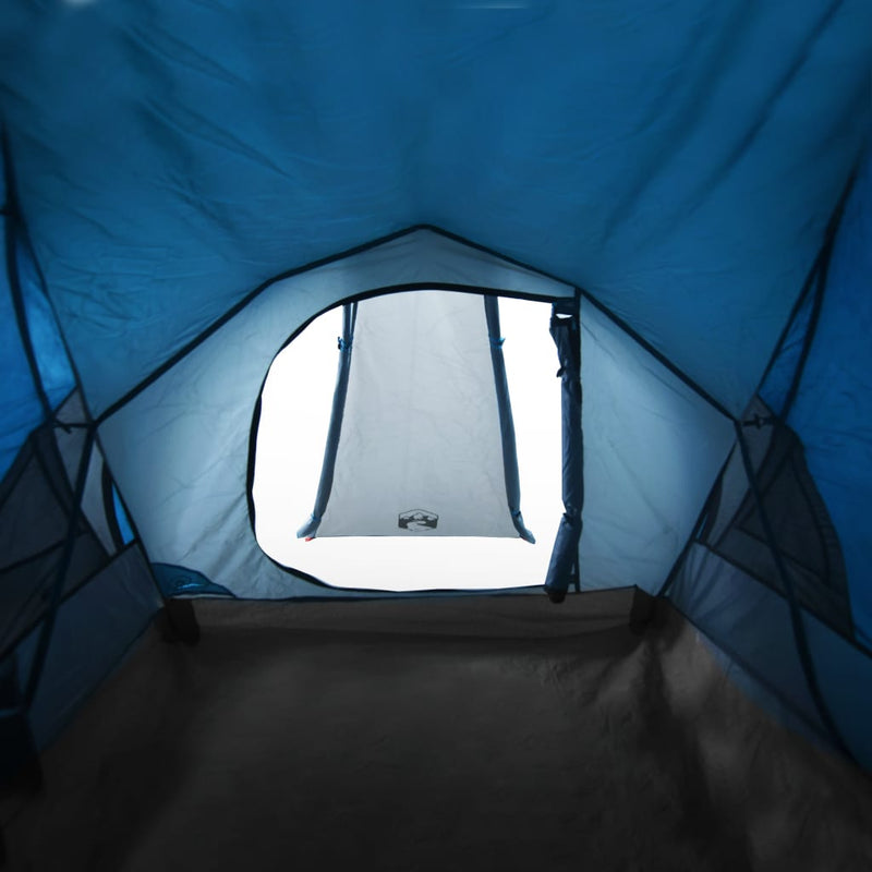 Kuppeltelt for camping 1 person blå vanntett