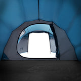 Tunneltelt for camping 2 personer blå vanntett