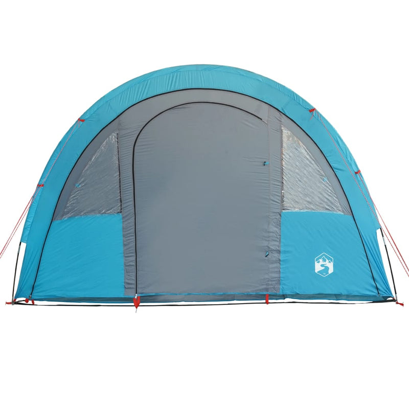 Tunneltelt for camping 4 personer blå vanntett
