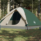 Kuppeltelt for camping 6 personer grønn vanntett
