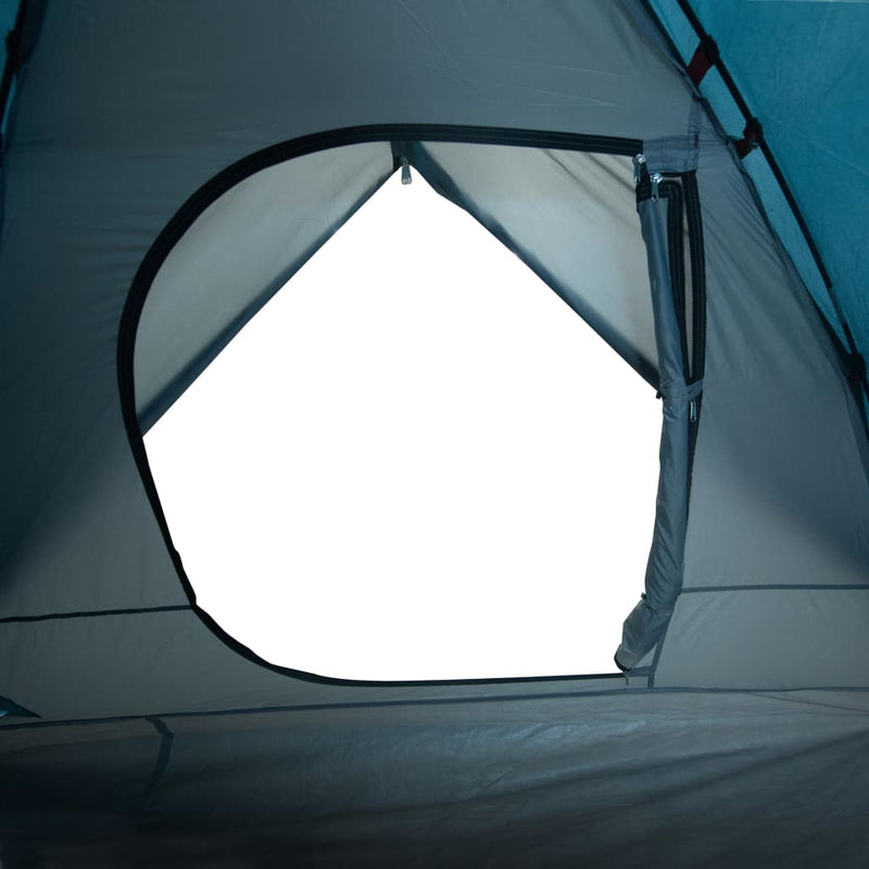 Kuppeltelt for camping 6 personer blå vanntett