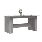 Spisebord grå sonoma 180x90x76 cm konstruert tre