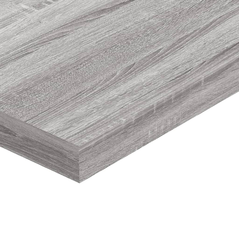 Vegghyller 8 stk grå sonoma 40x10x1,5 cm konstruert tre