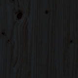 Køyeseng for barn med stige svart 80x200 cm heltre furu
