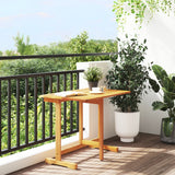 Sammenleggbart balkongbord 90x60x72 cm heltre akasie
