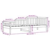 Dagseng 80x200 cm heltre furu