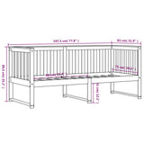 Dagseng hvit 75x190 cm heltre furu