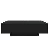 Salongbord svart 100x100x31 cm konstruert tre
