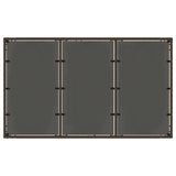 Hagebord med glassplate brun 150x90x75 cm polyrotting