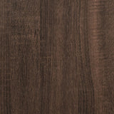 Konsollbord brun eik 100x32x75 cm konstruert tre