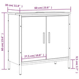 Servantskap sonoma eik 60x30x60 cm konstruert tre