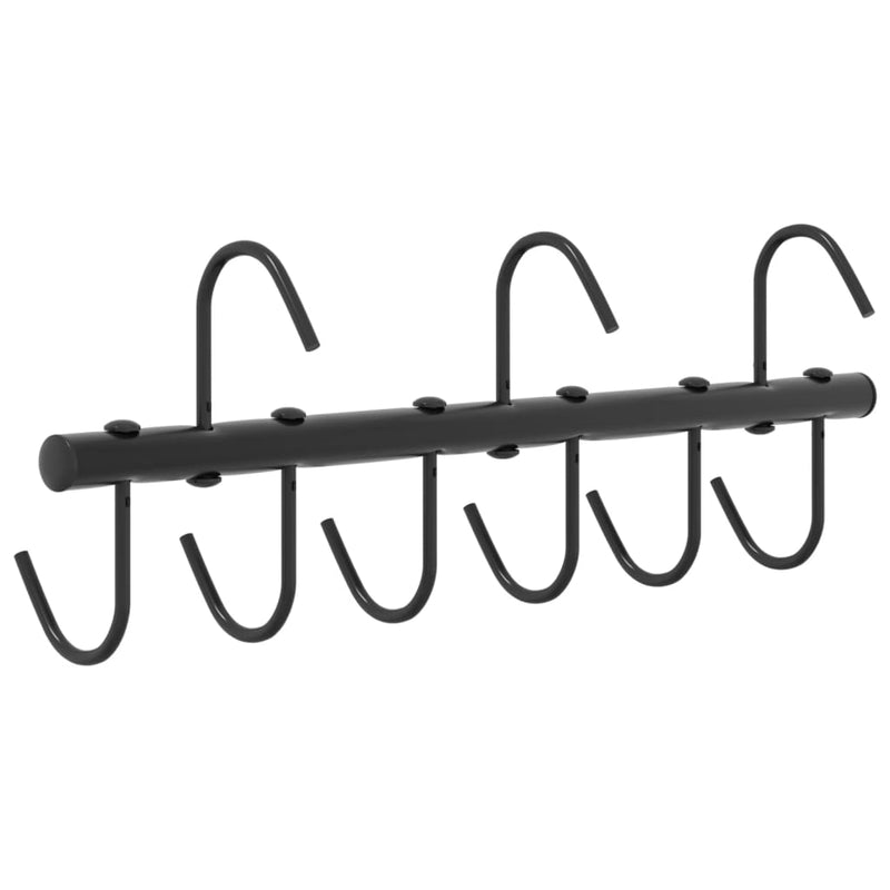Hodelagshenger med 9 svingbare kroker svart stål