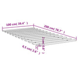 Sengelameller 100x200 cm heltre furu