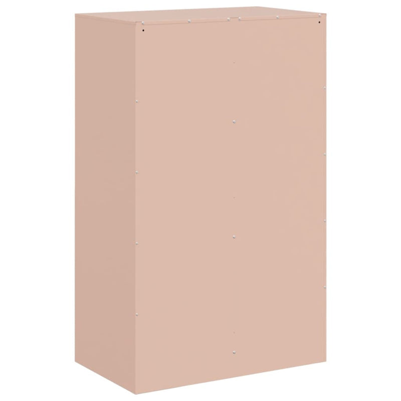 Skjenk rosa 67x39x107 cm stål