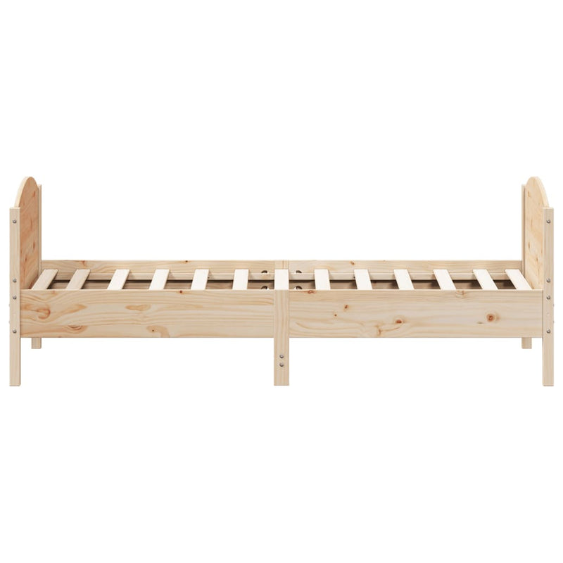 Sengeramme med hodegavl 75x190 cm heltre furu