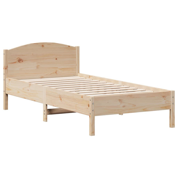 Sengeramme med hodegavl 75x190 cm heltre furu