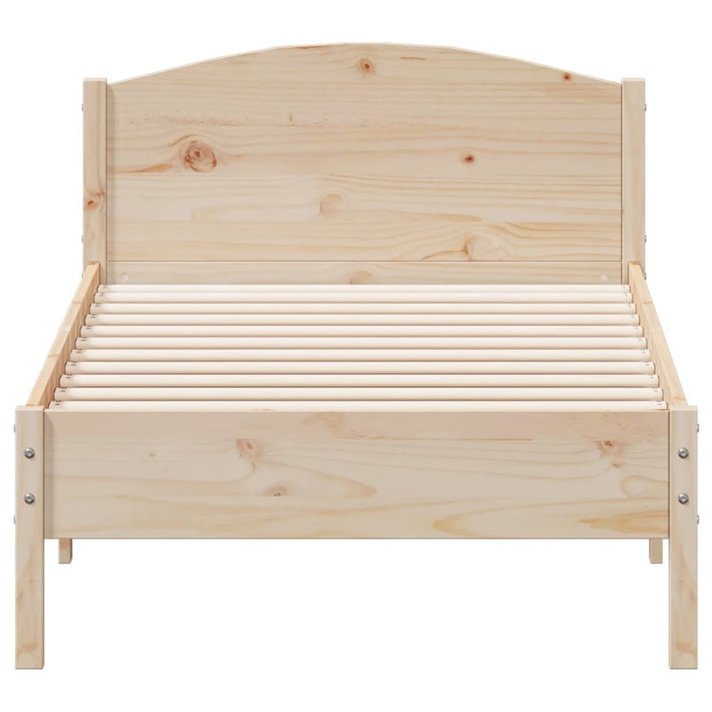 Sengeramme med hodegavl 75x190 cm heltre furu