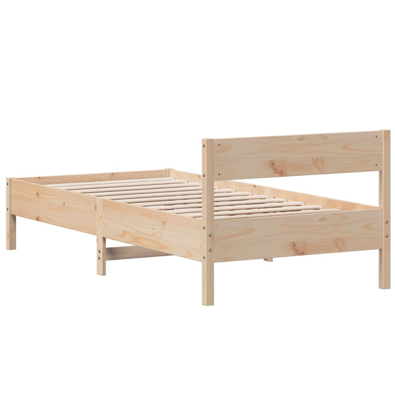 Sengeramme med hodegavl 90x200 cm heltre furu