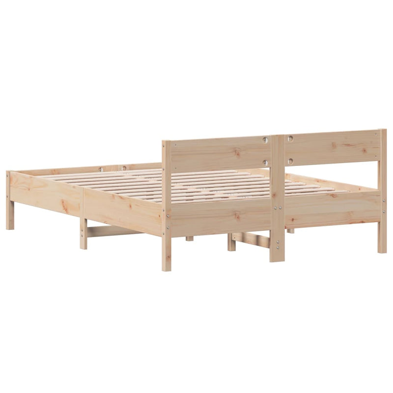 Sengeramme med hodegavl 140x190 cm heltre furu