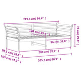 Dagseng 100x200 cm heltre furu