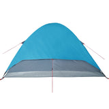 Kuppeltelt for camping 6 personer blå vanntett