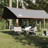Campingpresenning grå og oransje 500x294 cm vanntett