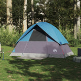 Kuppeltelt for camping 1 person blå vanntett