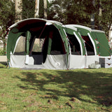 Tunneltelt for camping 8 personer grønn vanntett