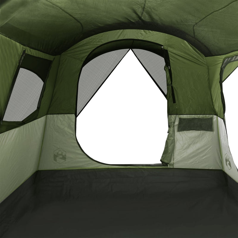 Tunneltelt for camping 8 personer grønn vanntett