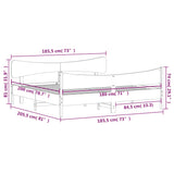 Sengeramme med hodegavl 180x200 cm heltre furu