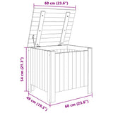 Putekasse med lokk RANA 60x49x54 cm heltre furu