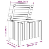 Putekasse med lokk RANA 80x49x54 cm heltre furu