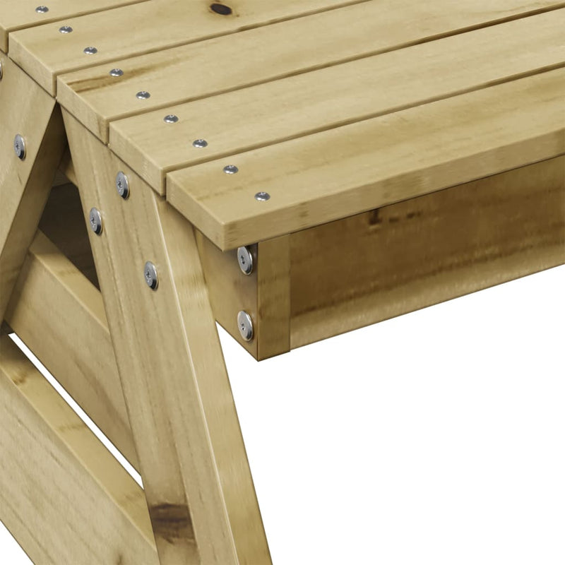 Piknikbord for barn 88x122x58 cm impregnert furu