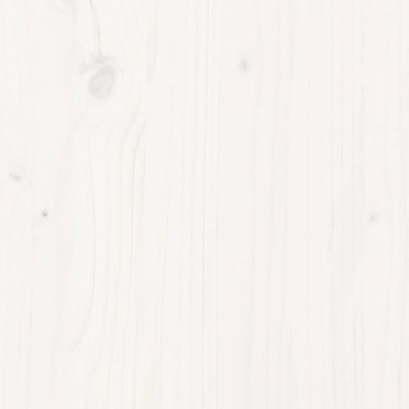 Hagesofa med armlene og pute hvit heltre furu