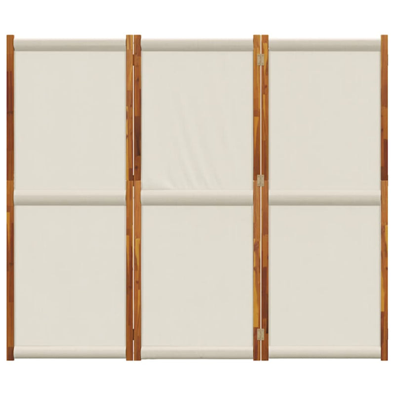 Romdeler 3 paneler lysegrå 210x180 cm