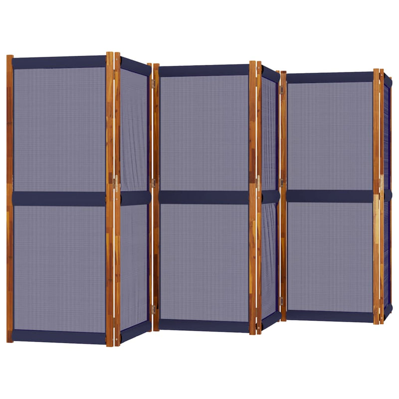 Romdeler 6 paneler mørkeblå 420x180 cm