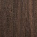 Salongbord brun eik 80x80x45 cm konstruert tre og metall