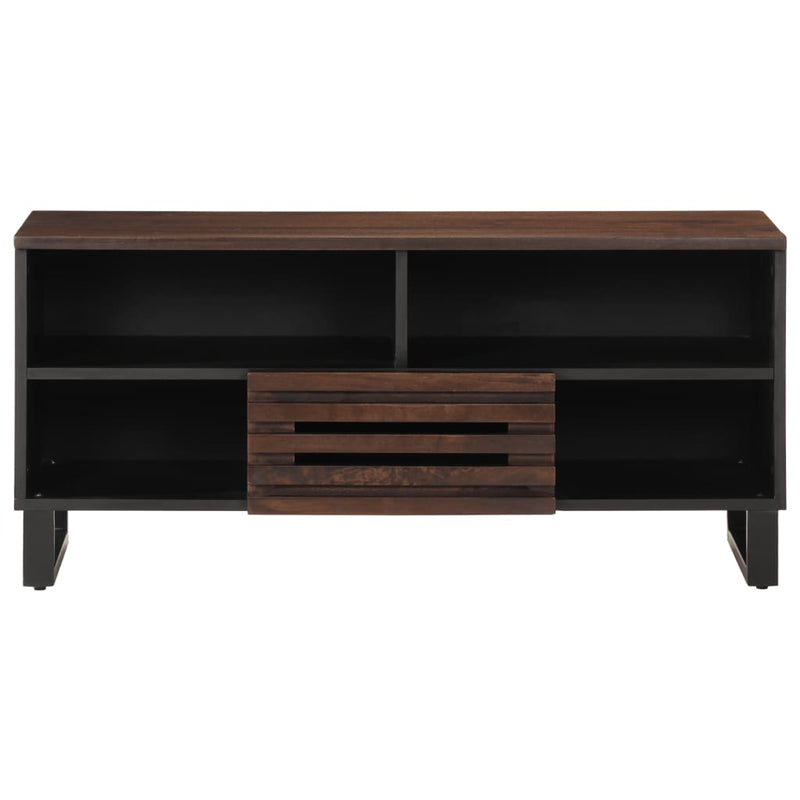 TV-benk brun 100x34x46 cm heltre mango