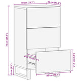 Skjenk 40x34x75 cm heltre akasie