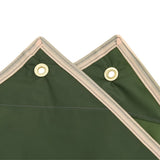 Regnponcho med hette 2-i-1 design grønn 223x145 cm