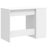 Skrivebord hvit 102x50x75 cm konstruert tre