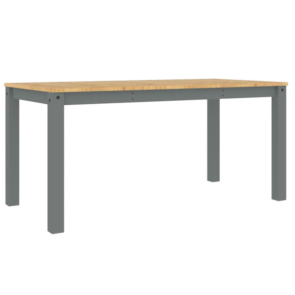 Spisebord Panama grå 160x80x75 cm heltre furu