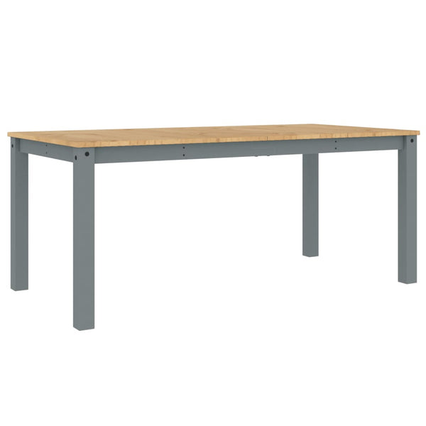 Spisebord Panama grå 180x90x75 cm heltre furu