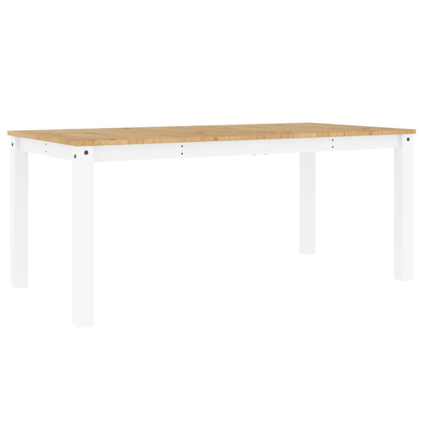 Spisebord Panama hvit 180x90x75 cm heltre furu