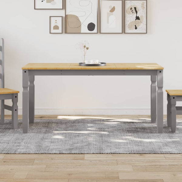 Spisebord Corona grå 160x80x75 cm heltre furu
