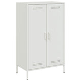 Highboard hvit 68x39x113 cm stål